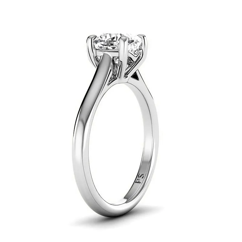 0.50-3.00 CT Cushion Cut Lab Grown Diamonds - Solitaire Ring