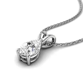 0.50-3.00 CT Pear Cut Lab Grown Diamonds - Solitaire Pendant