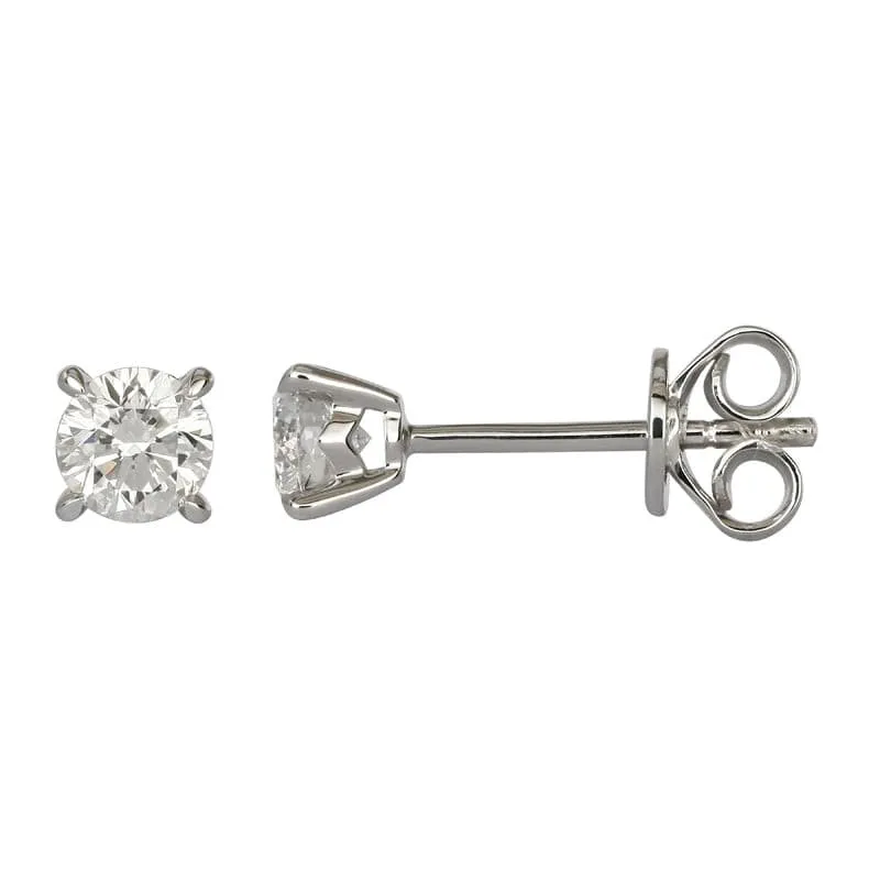 1/2 Carat Diamond Stud Earrings