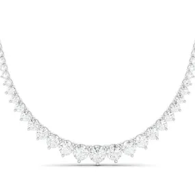 16Ctw Graduated Diamond Necklace