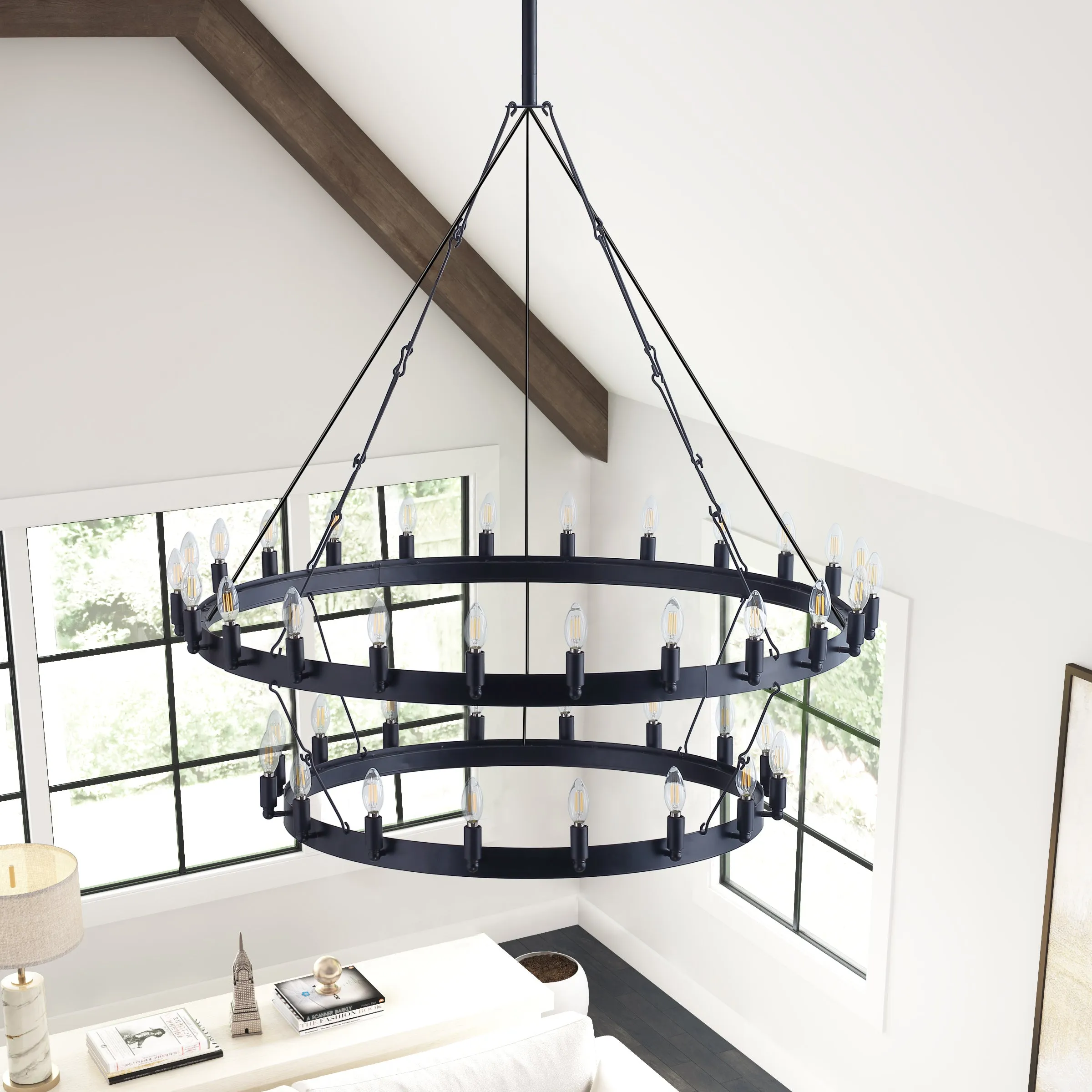 28-Lights Multi Layer Design Chandelier