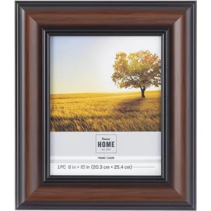 8 x 10 Picture Frame: Brown/Black, 12.9 x 14.9 inches