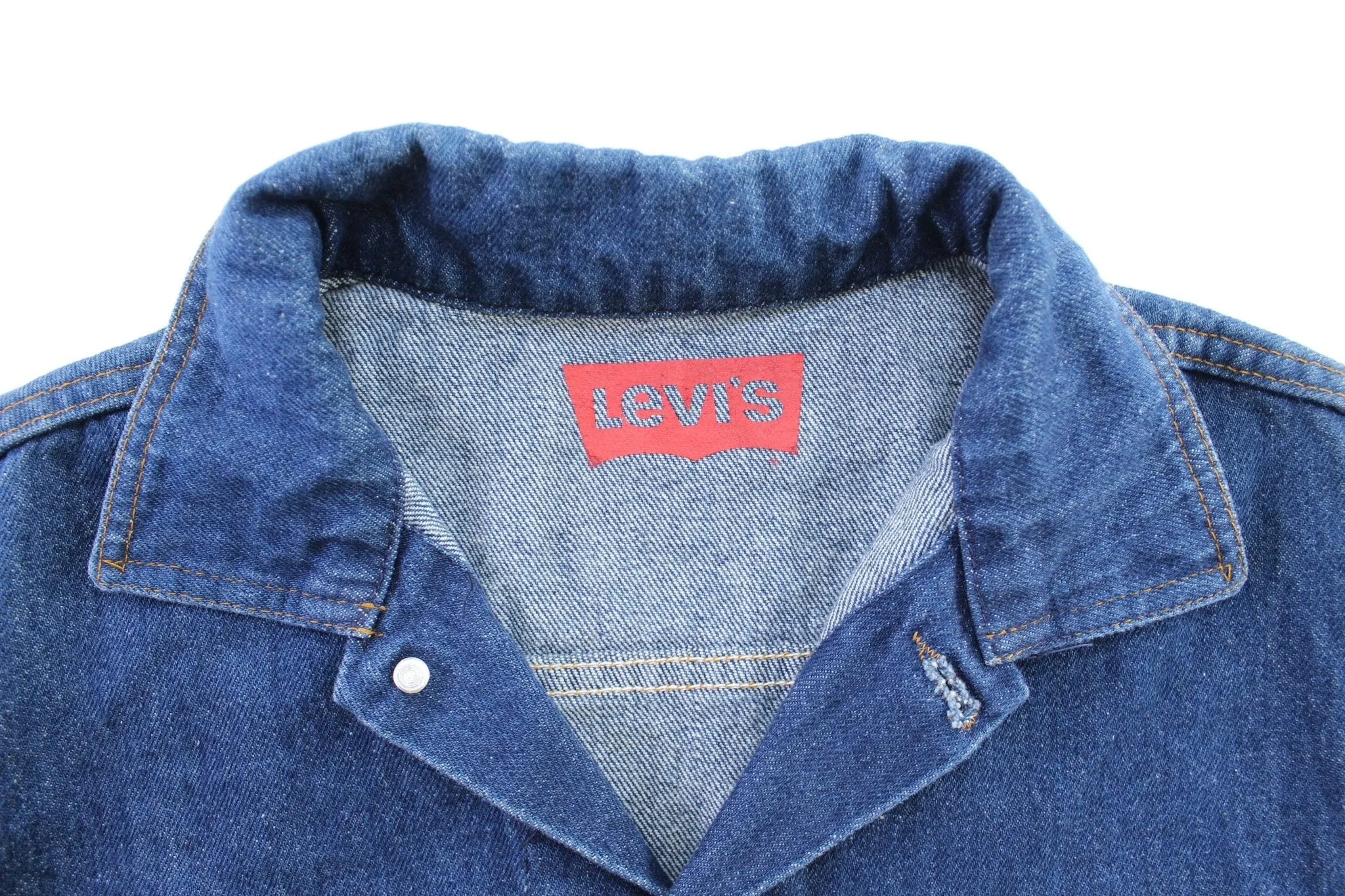 80's Levi's Cowden Dark Wash Denim Vest