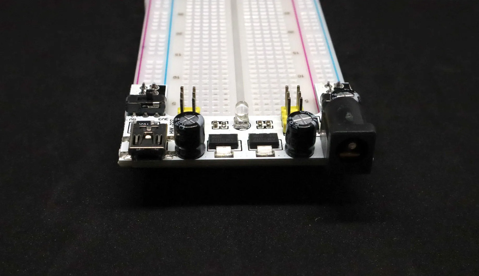 830 point Breadboard with 5V/3.3V Power Supply and Jumper Wires