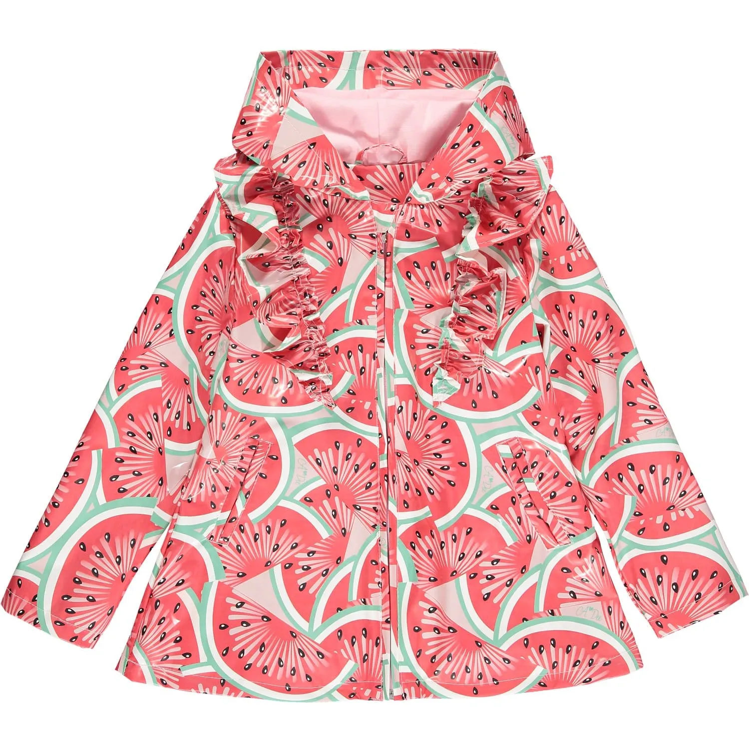 A DEE - Emelye Watermelon Raincoat - Red