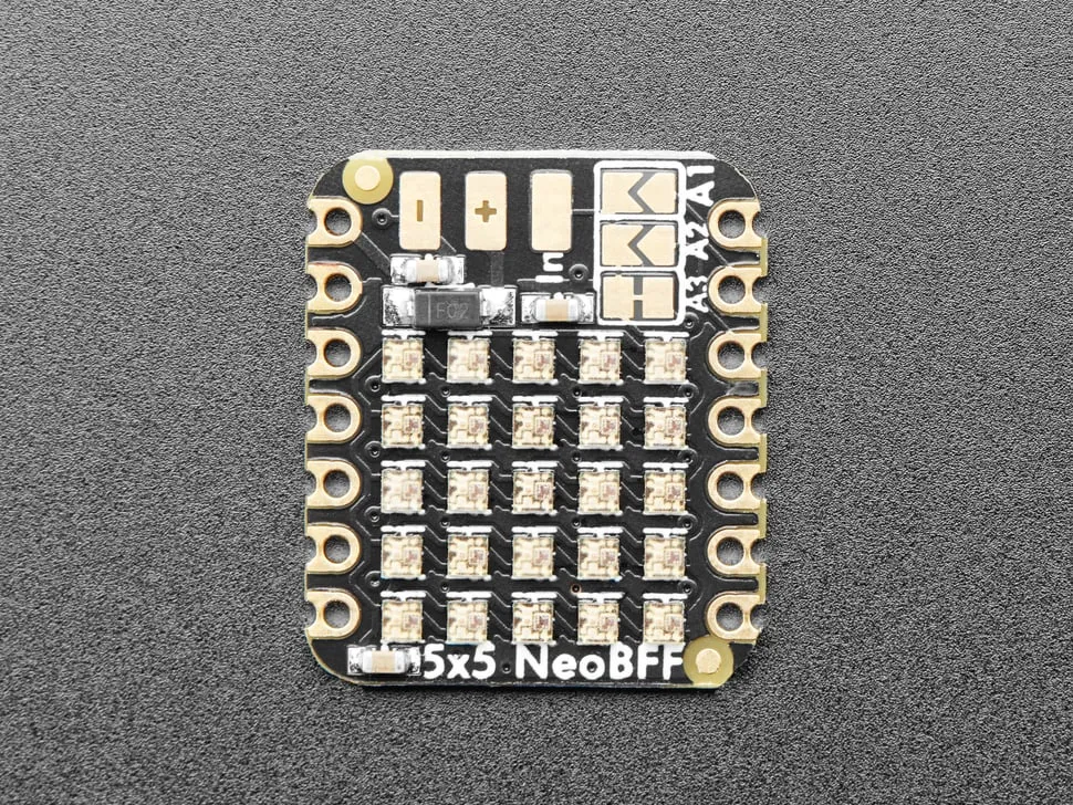 Adafruit 5x5 NeoPixel Grid BFF Add-On for QT Py and Xiao