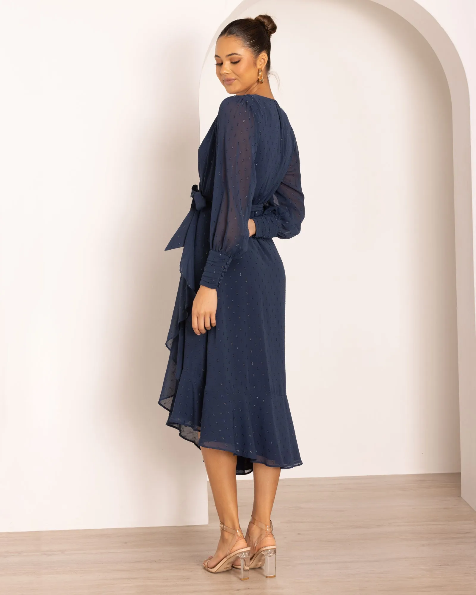 Adaline Wrap Midi Dress