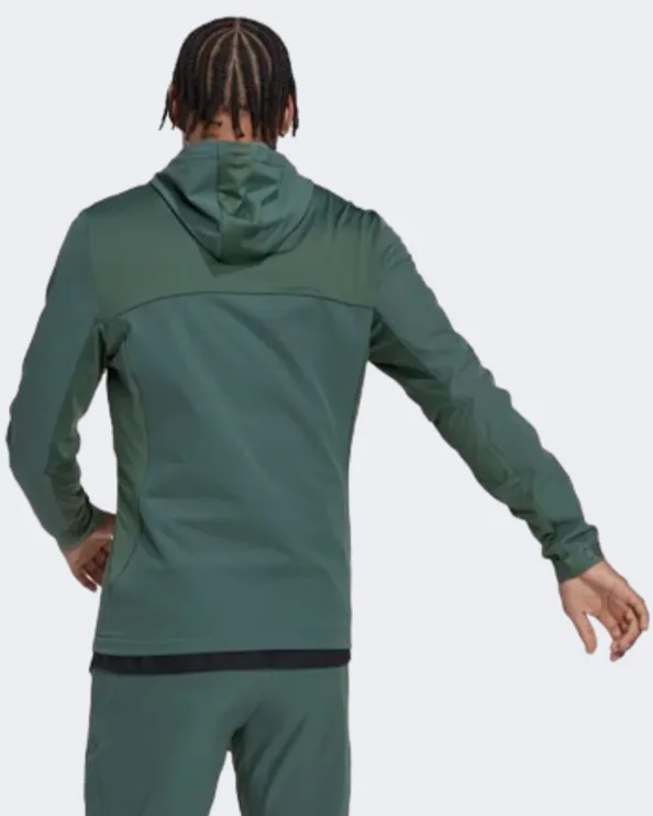 Adidas Cold.Rdy Men Training Hoody Green Oxide Hn2885