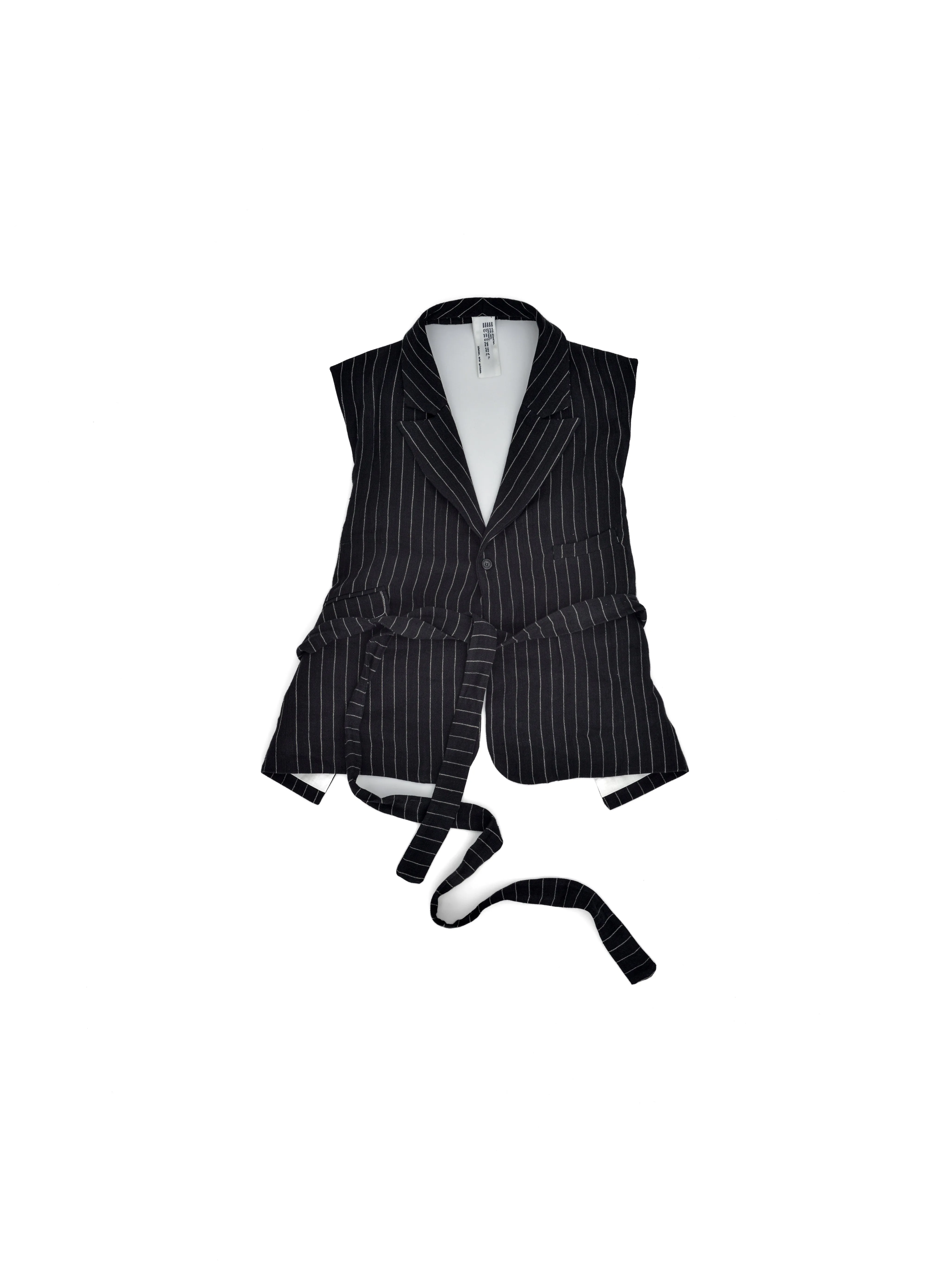 AITA VEST BLACK STRIPES