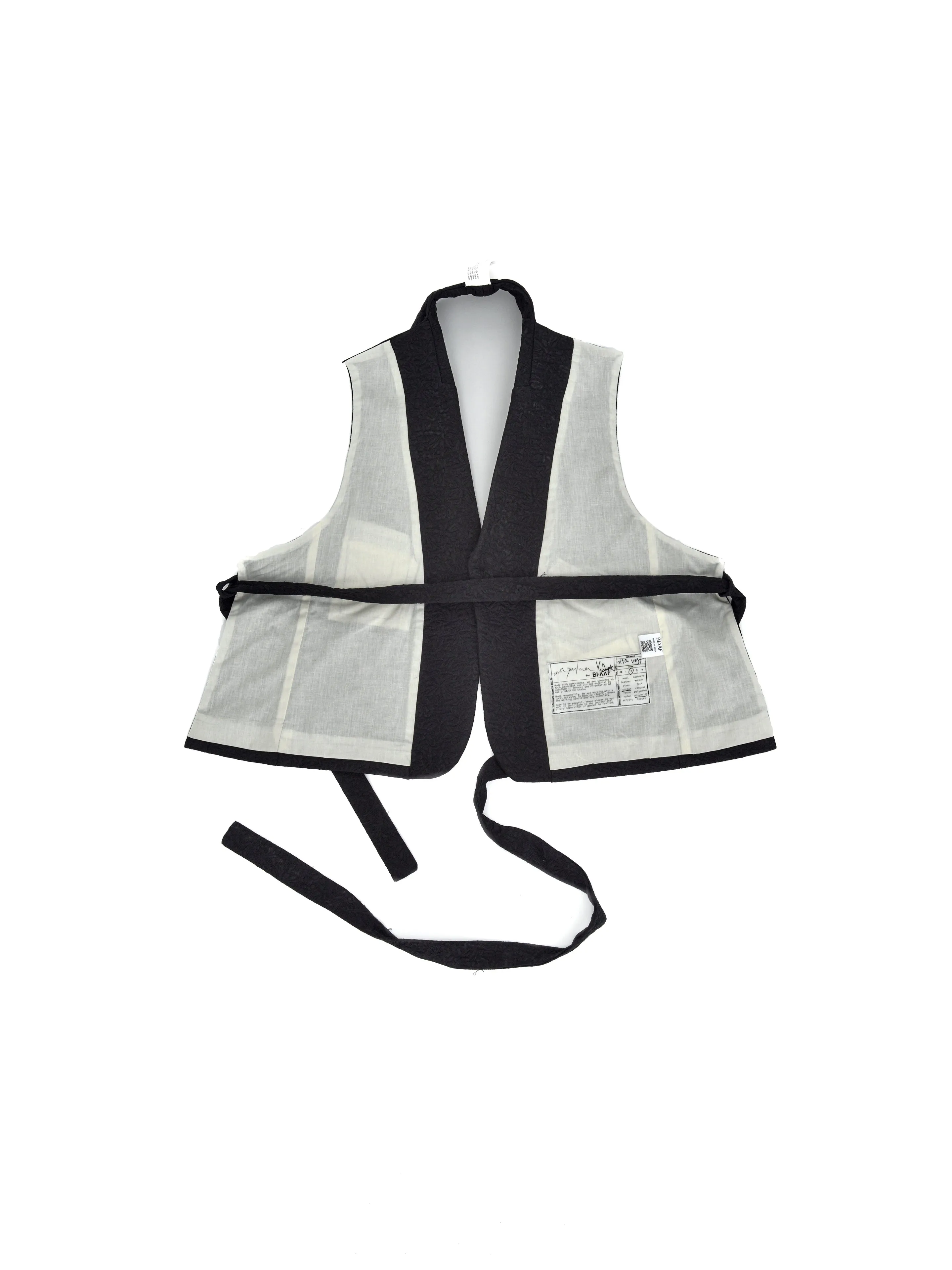 AITA VEST BLACK STRIPES