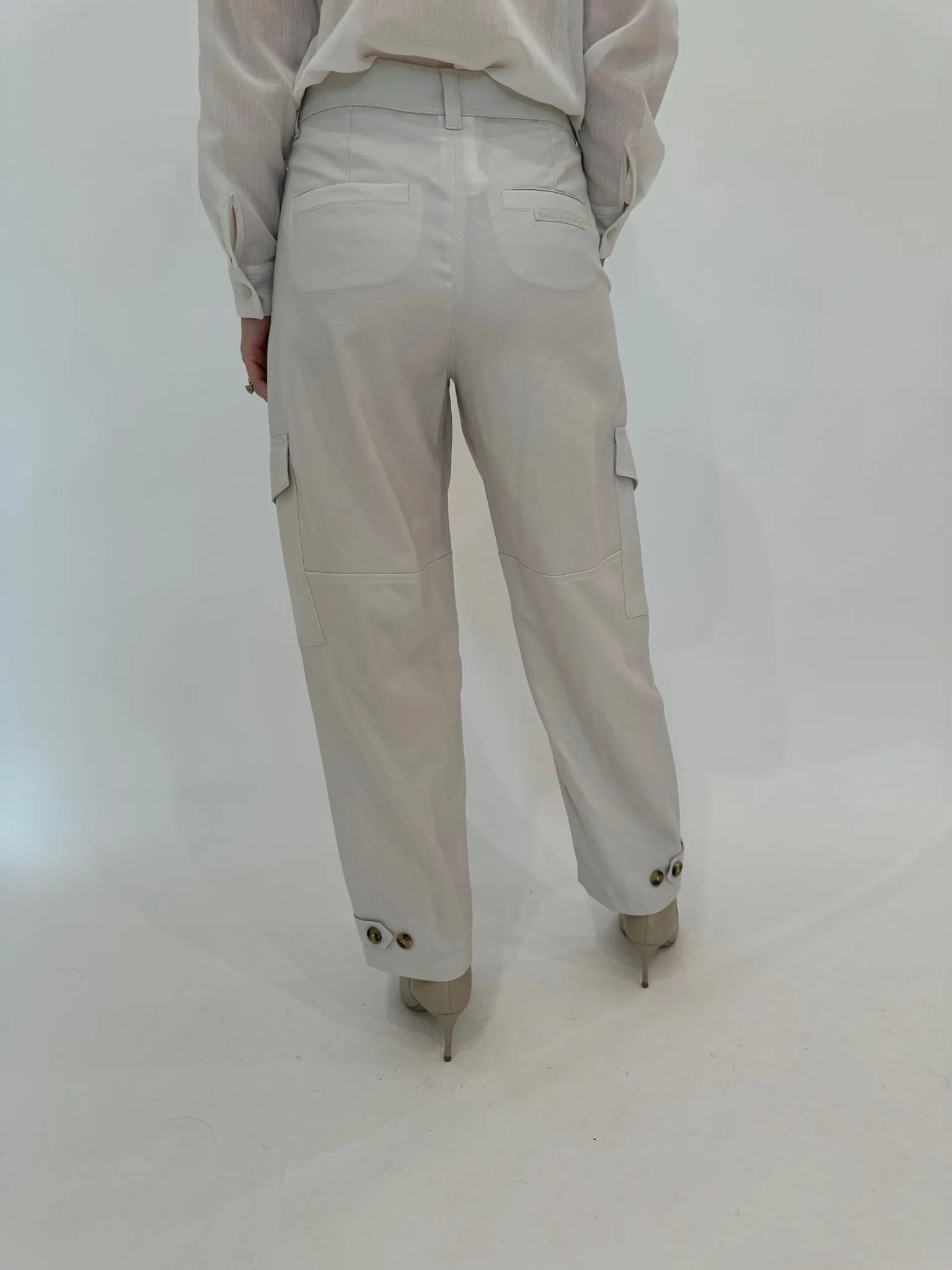 Alisso Cargo Pants - Wool White