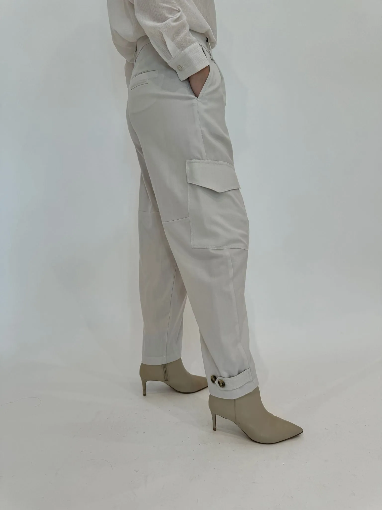 Alisso Cargo Pants - Wool White