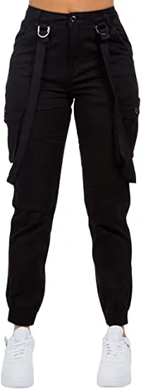 American Bazi Women's Twill Cargo Joggers