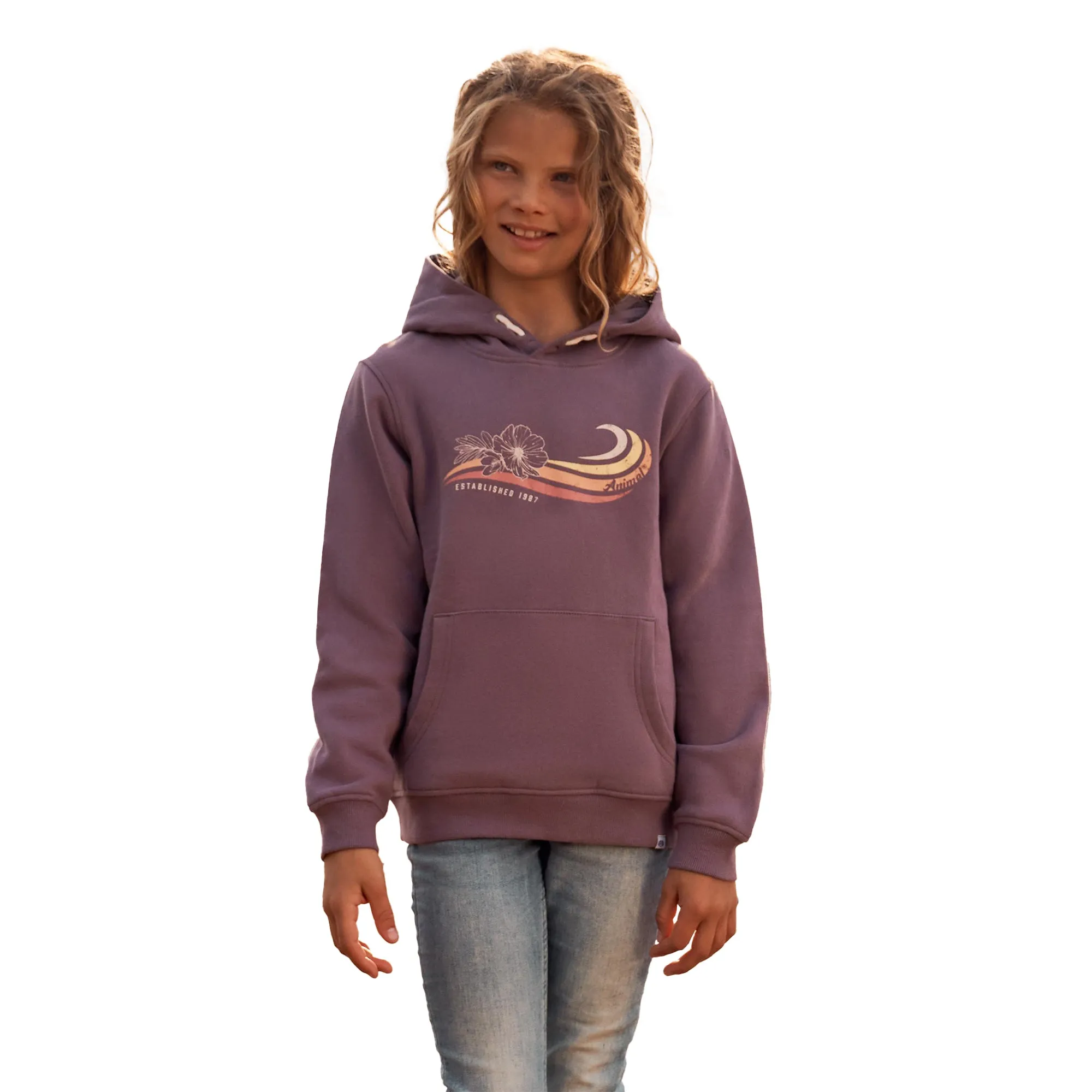 Animal Childrens/Kids Ellen Graphic Print Organic Hoodie