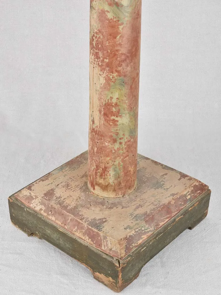 Antique French column pedestal 8¼" x 33¾"