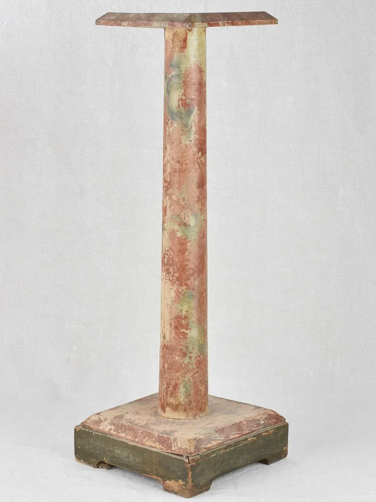 Antique French column pedestal 8¼" x 33¾"