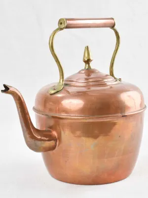 Antique French copper kettle 11¾"