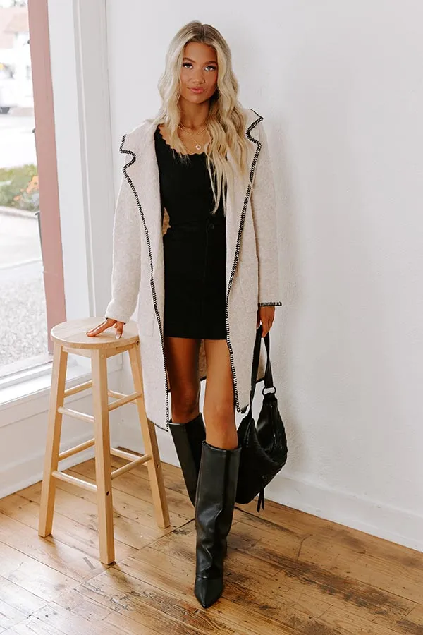 Apple Cinnamon Latte Knit Coat