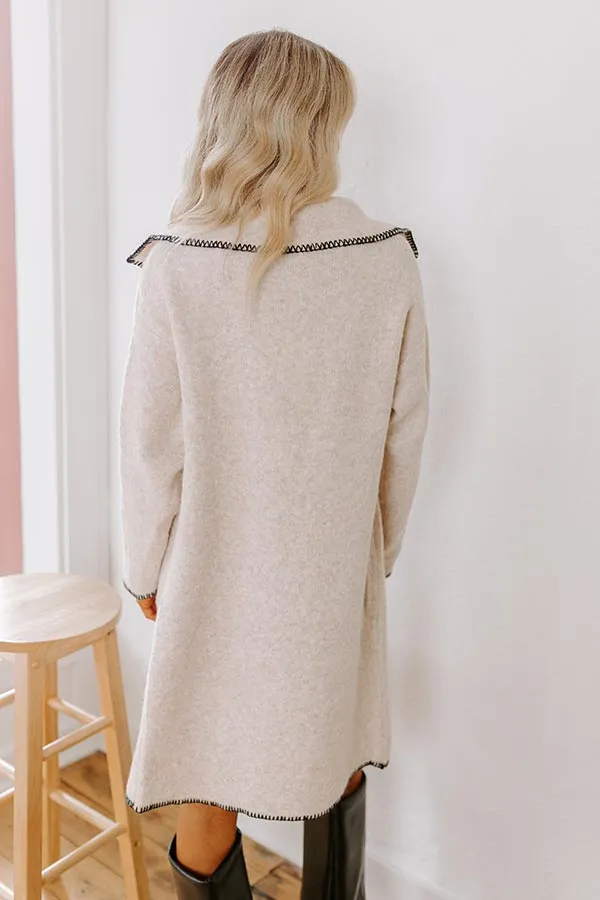 Apple Cinnamon Latte Knit Coat