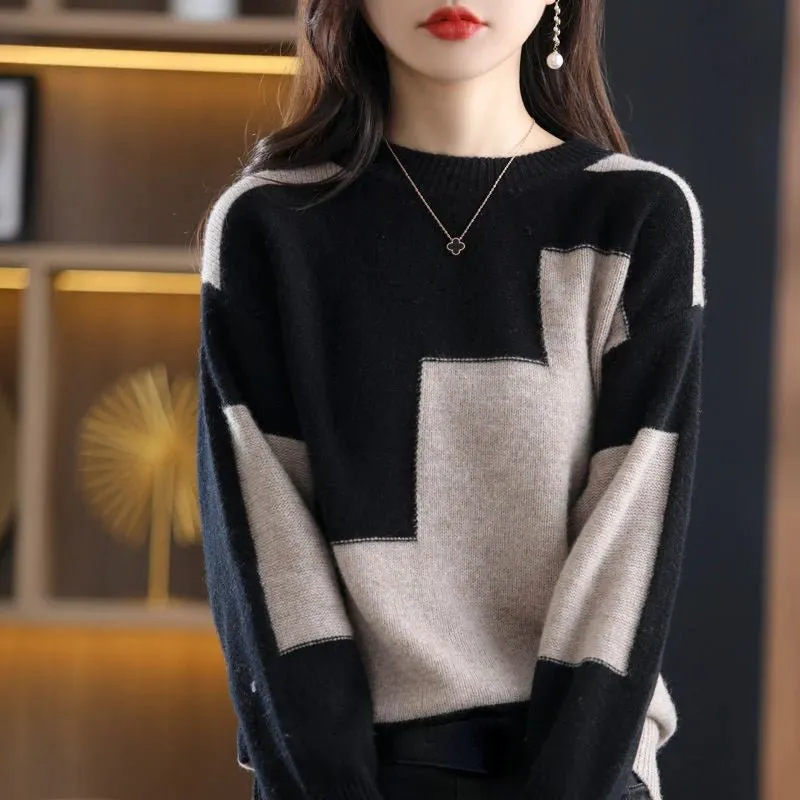 Autumn Crewneck Tops Jumper Korean Women's Sweater 2023 Trend Clothes Sweaters for Women Knitted Fashion Pullover