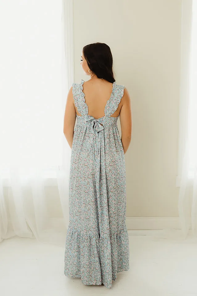 Back Tie Maxi Dress