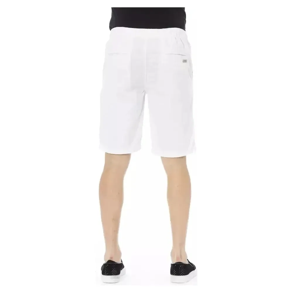 Baldinini Trend White Cotton Men's Bermuda Shorts