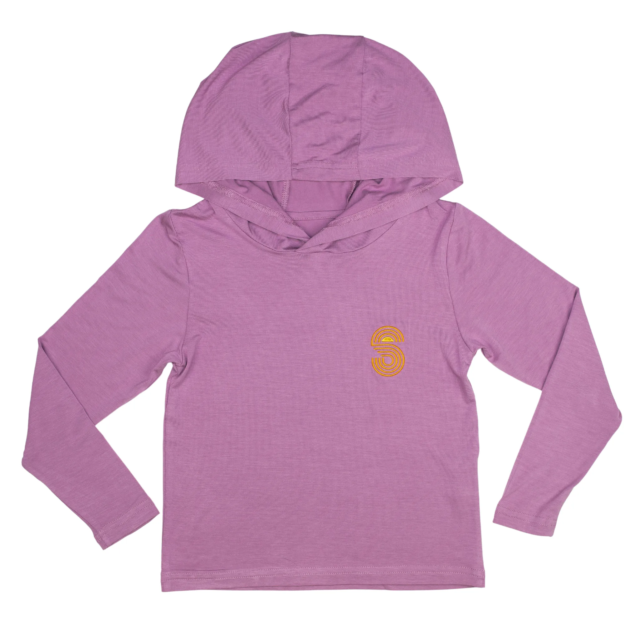 BAMBOO PRO KIDS UPF 50  HOODIE - PALM BEACH PINK