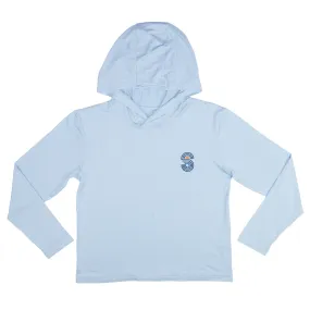 BAMBOO PRO KIDS UPF 50  HOODIE - SKY BLUE