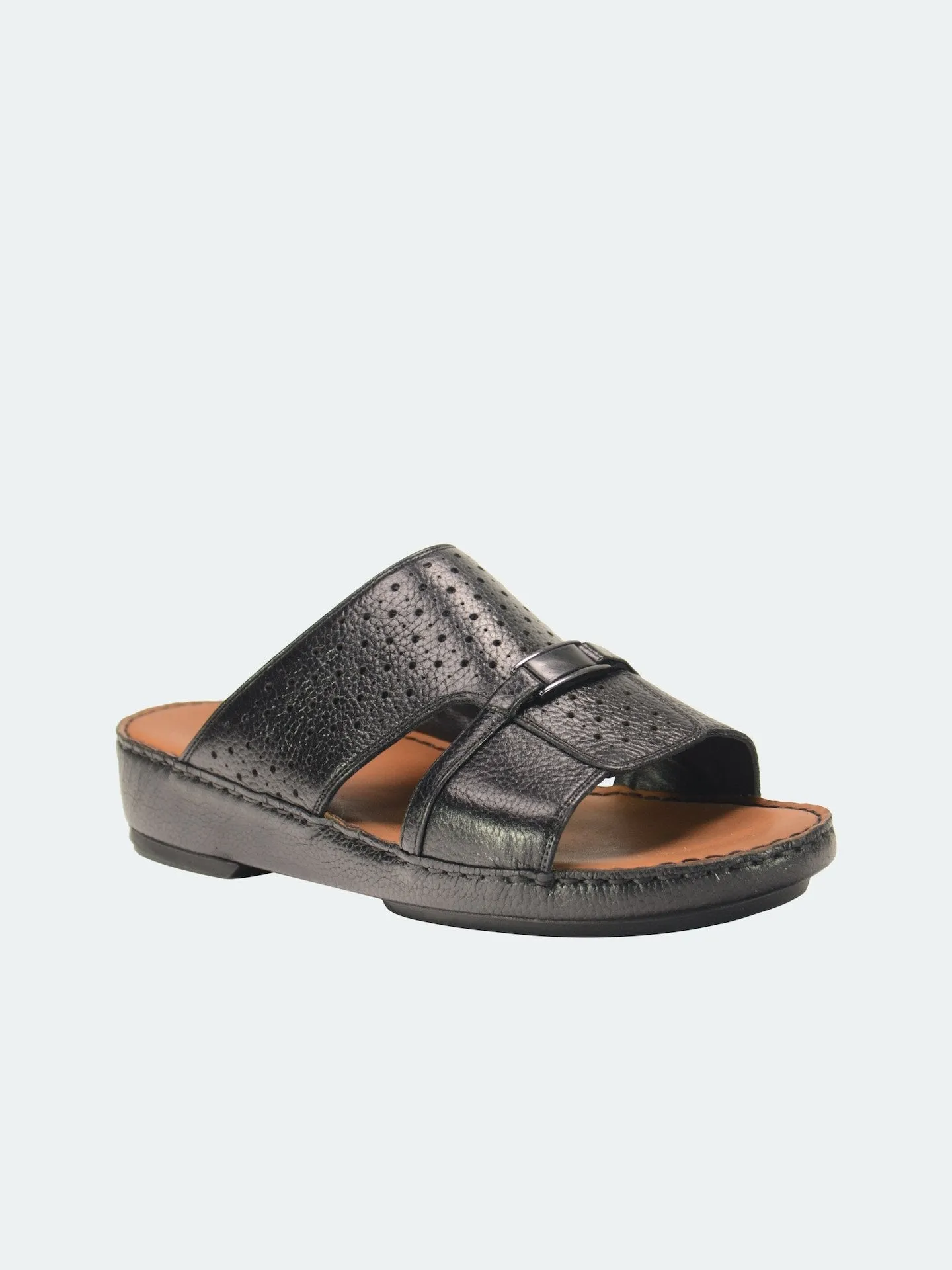 Barjeel Uno Perforated Detail Arabic Sandals