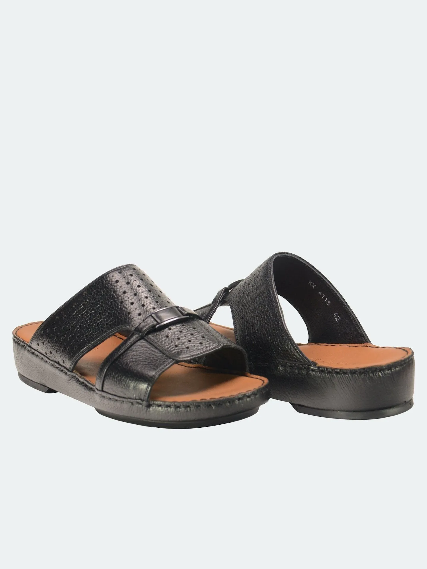 Barjeel Uno Perforated Detail Arabic Sandals