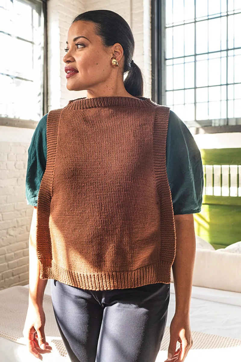 Berroco Merino 401 Patterns - Cavetto Vest - PDF Download