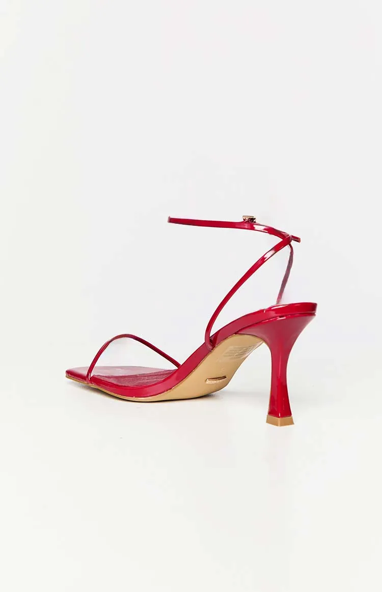 Billini Judy Strawberry Patent Heels