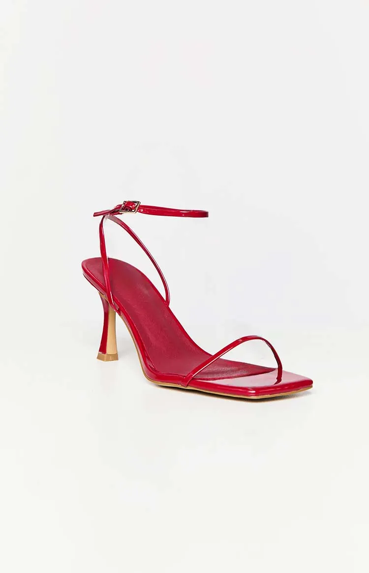 Billini Judy Strawberry Patent Heels