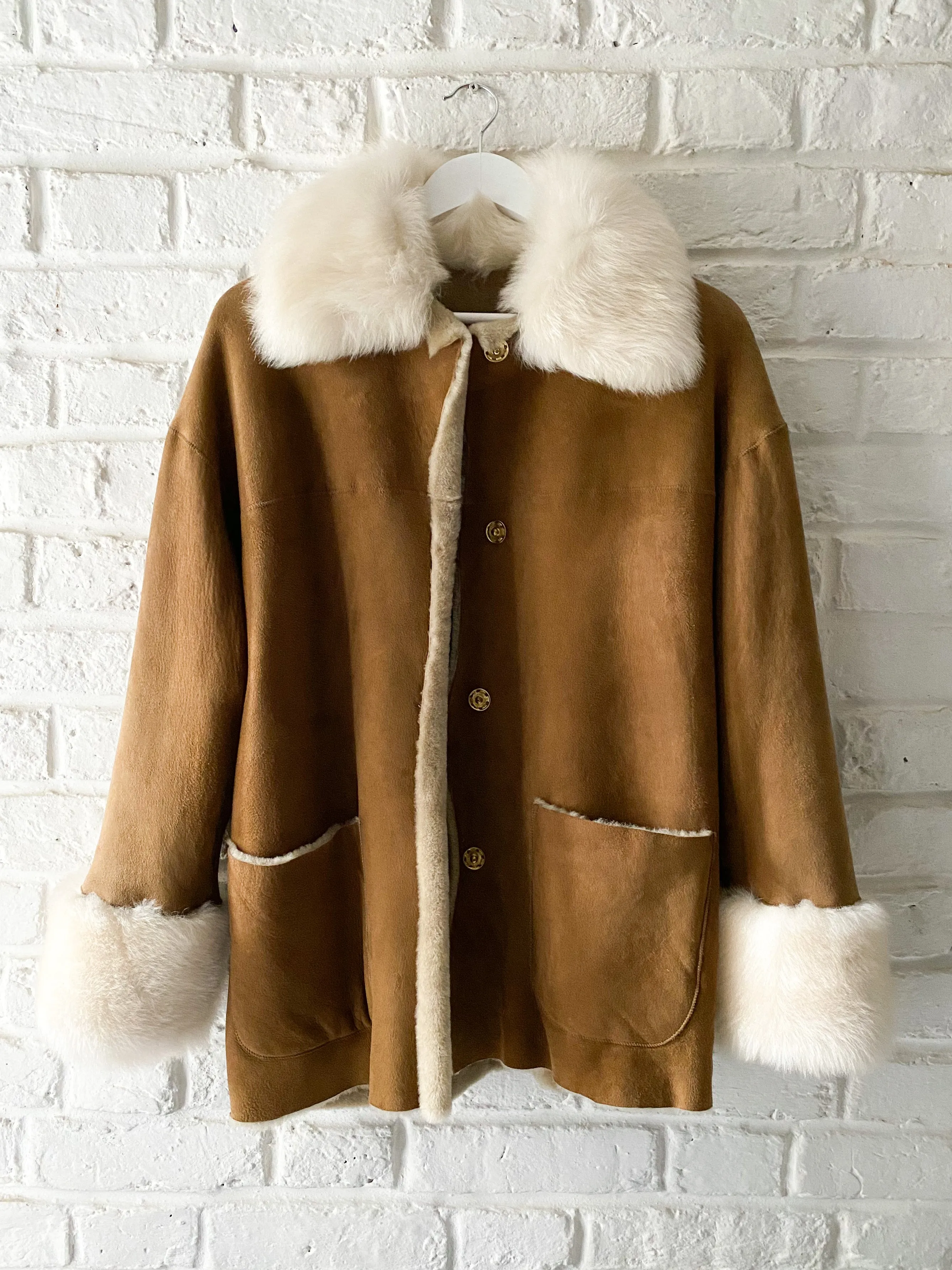 Biscuit Toscana Trim Car Coat