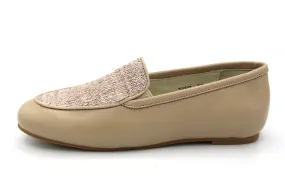 Boutaccelli  Nude Slip On With Weave Top Theo