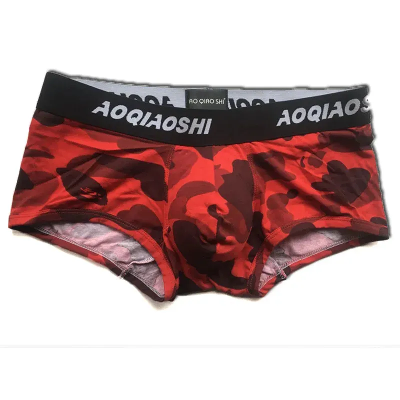 Breathable Cotton Camouflage Pattern Boxer