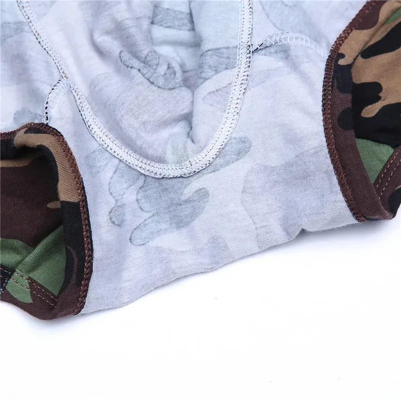 Breathable Cotton Camouflage Pattern Boxer