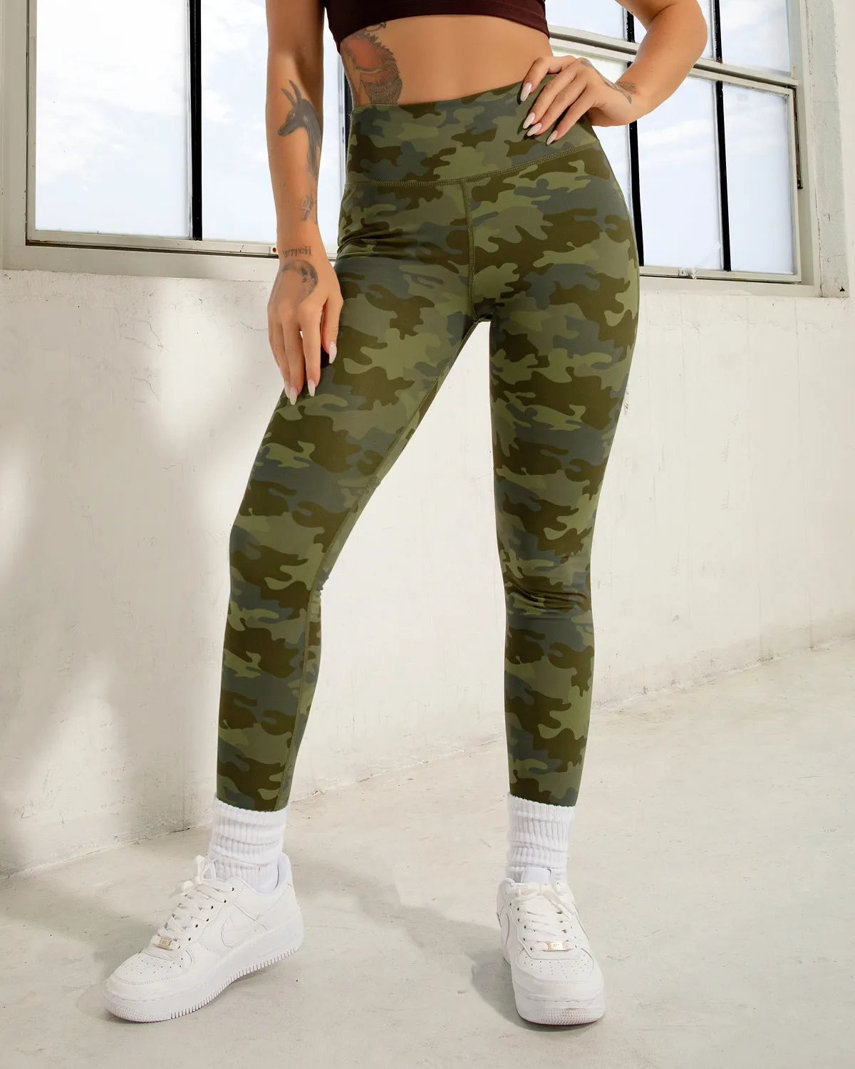 Butt Lifting Camouflage Women leggings