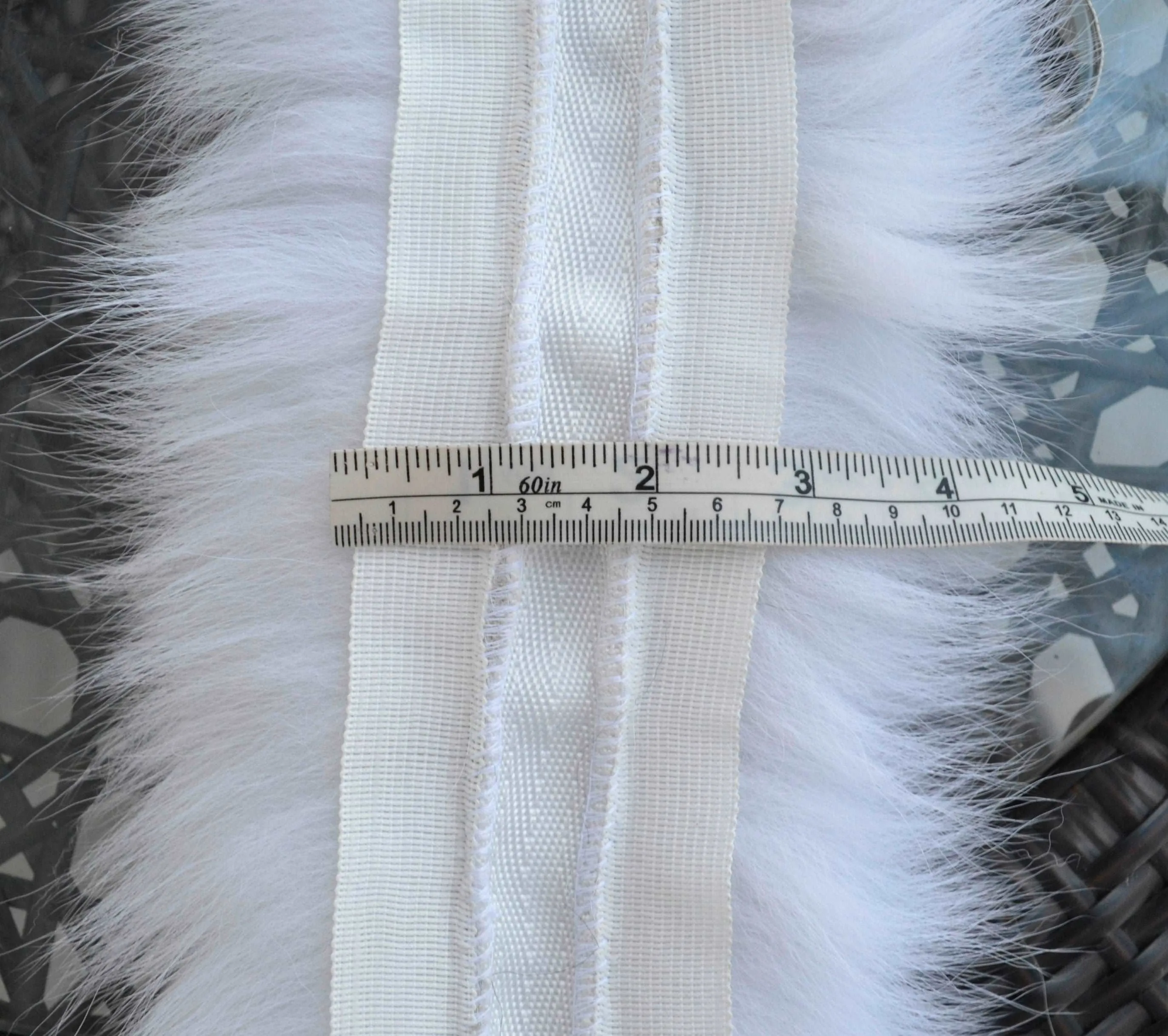 BY ORDER XL Double Real Fox Fur (Tail) Trim Hood, Fox Fur Collar, Fur Scarf, Fur Ruff, Fox Fur Hood, Hood Fur, Fur collar trim, white