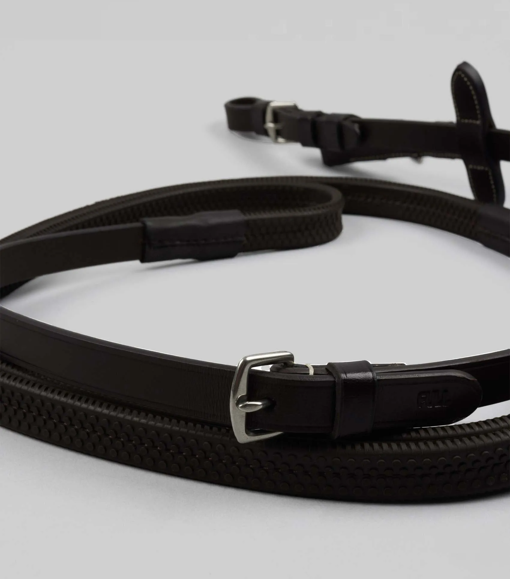 Cassano Rubber Grip Reins Brown