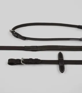 Cassano Rubber Grip Reins Brown