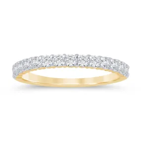 Celebration 10ct Yellow Gold Round Cut 1/2 CARAT tw of Lab Grown Diamonds Ring