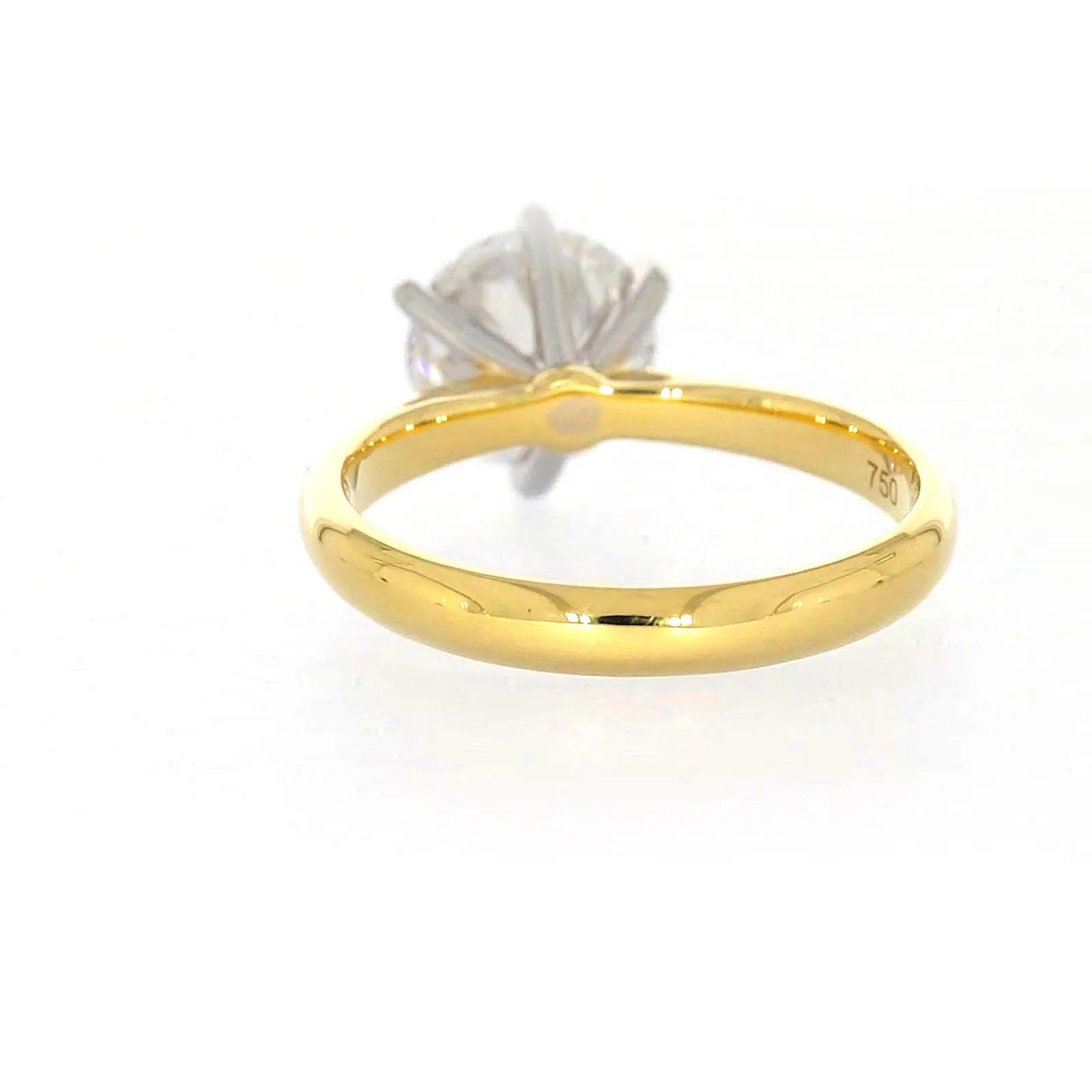 Celebration 18ct Two Tone Gold Round Brilliant Cut 2 Carat tw of Certified Lab Grown Diamonds Ring