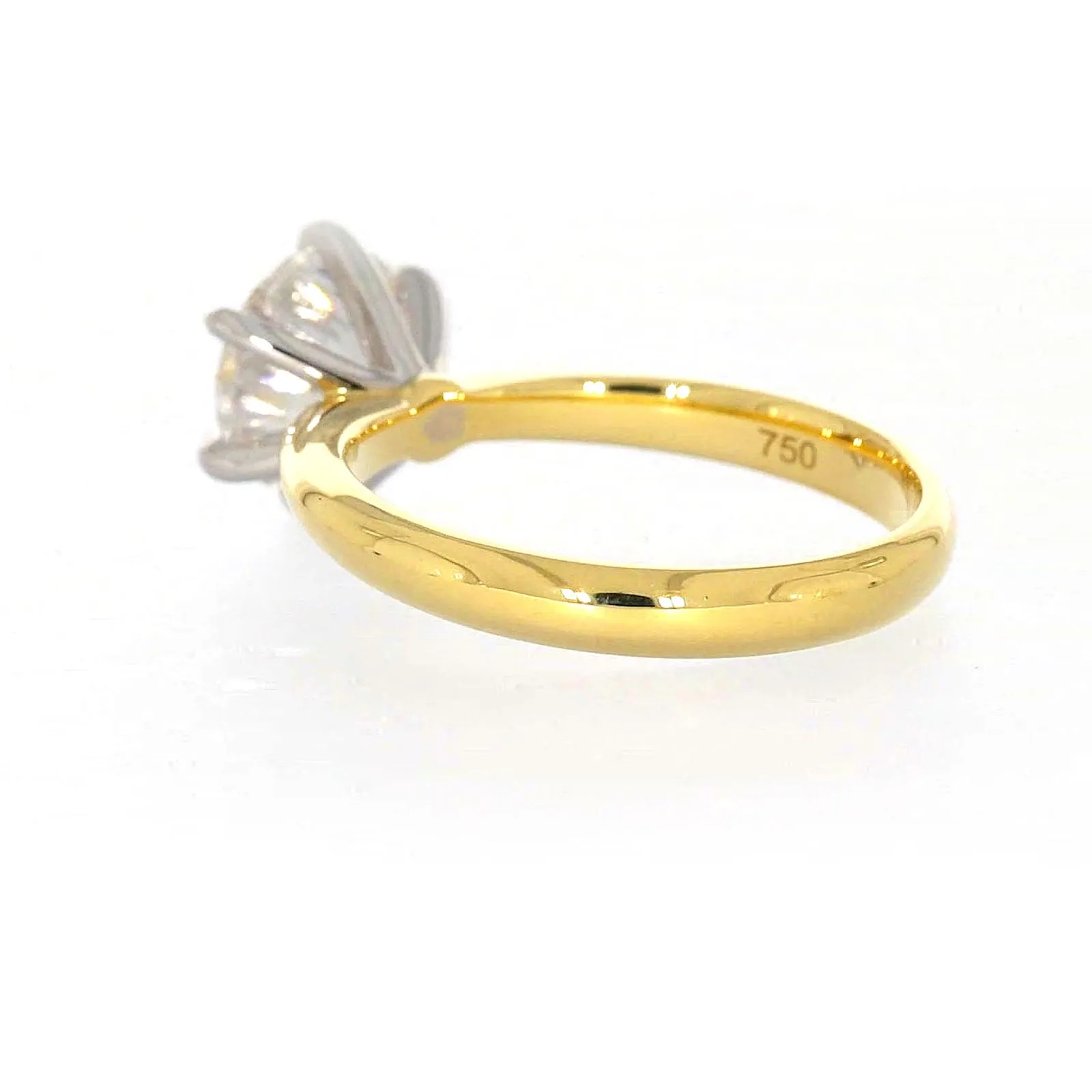 Celebration 18ct Two Tone Gold Round Brilliant Cut 2 Carat tw of Certified Lab Grown Diamonds Ring