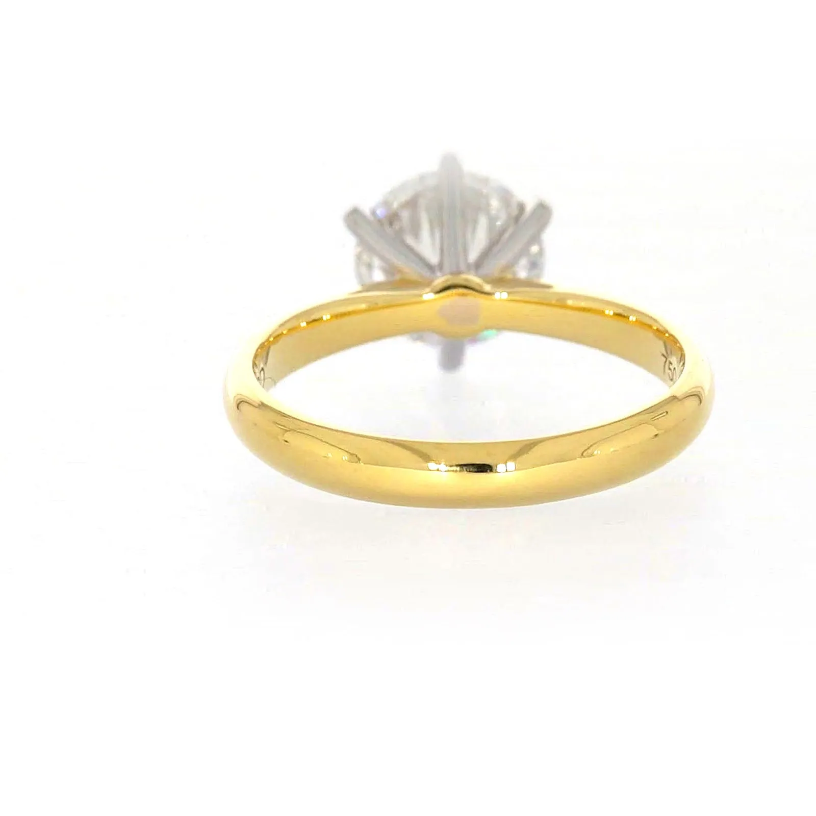 Celebration 18ct Two Tone Gold Round Brilliant Cut 2 Carat tw of Certified Lab Grown Diamonds Ring