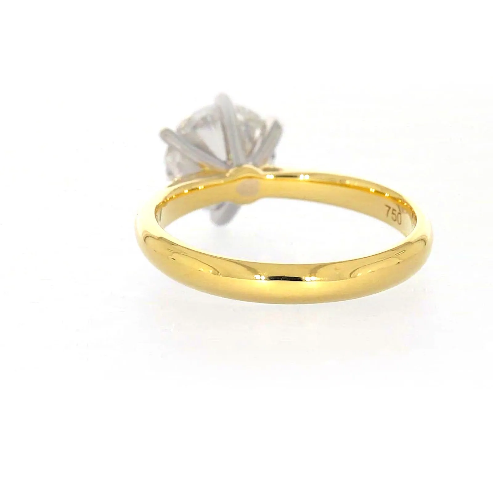 Celebration 18ct Two Tone Gold Round Brilliant Cut 2 Carat tw of Certified Lab Grown Diamonds Ring