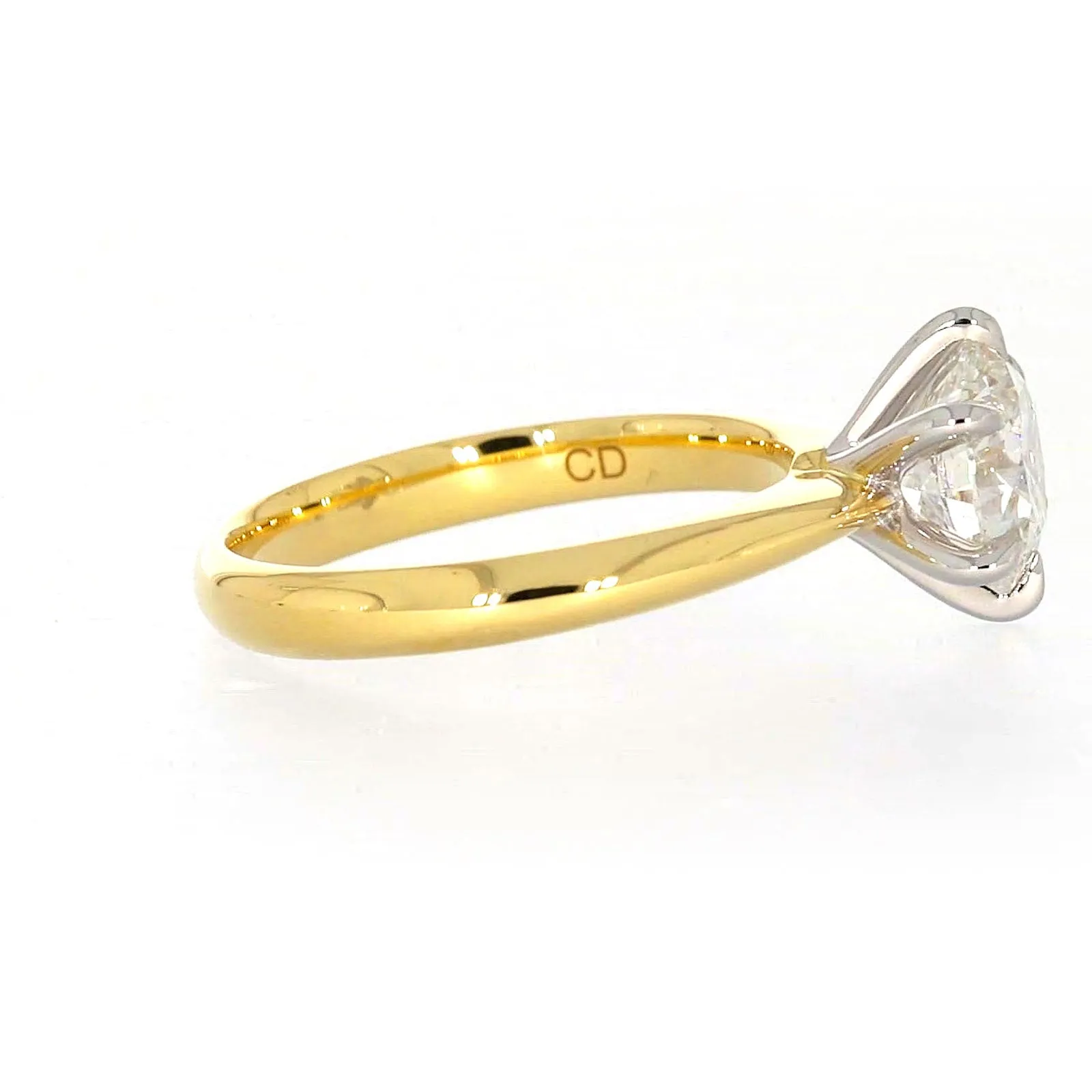 Celebration 18ct Two Tone Gold Round Brilliant Cut 2 Carat tw of Certified Lab Grown Diamonds Ring