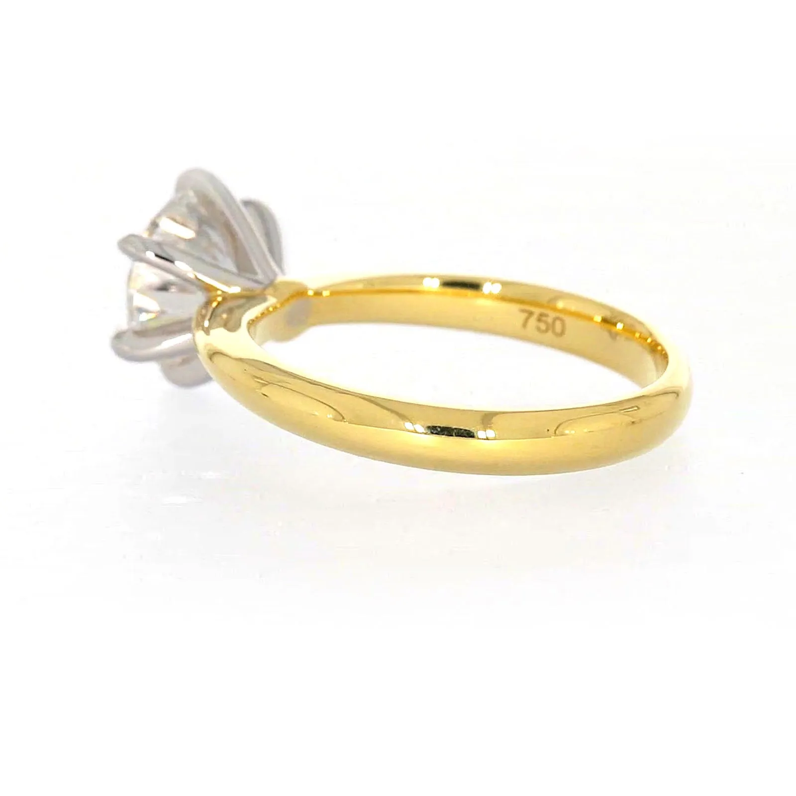 Celebration 18ct Two Tone Gold Round Brilliant Cut 2 Carat tw of Certified Lab Grown Diamonds Ring