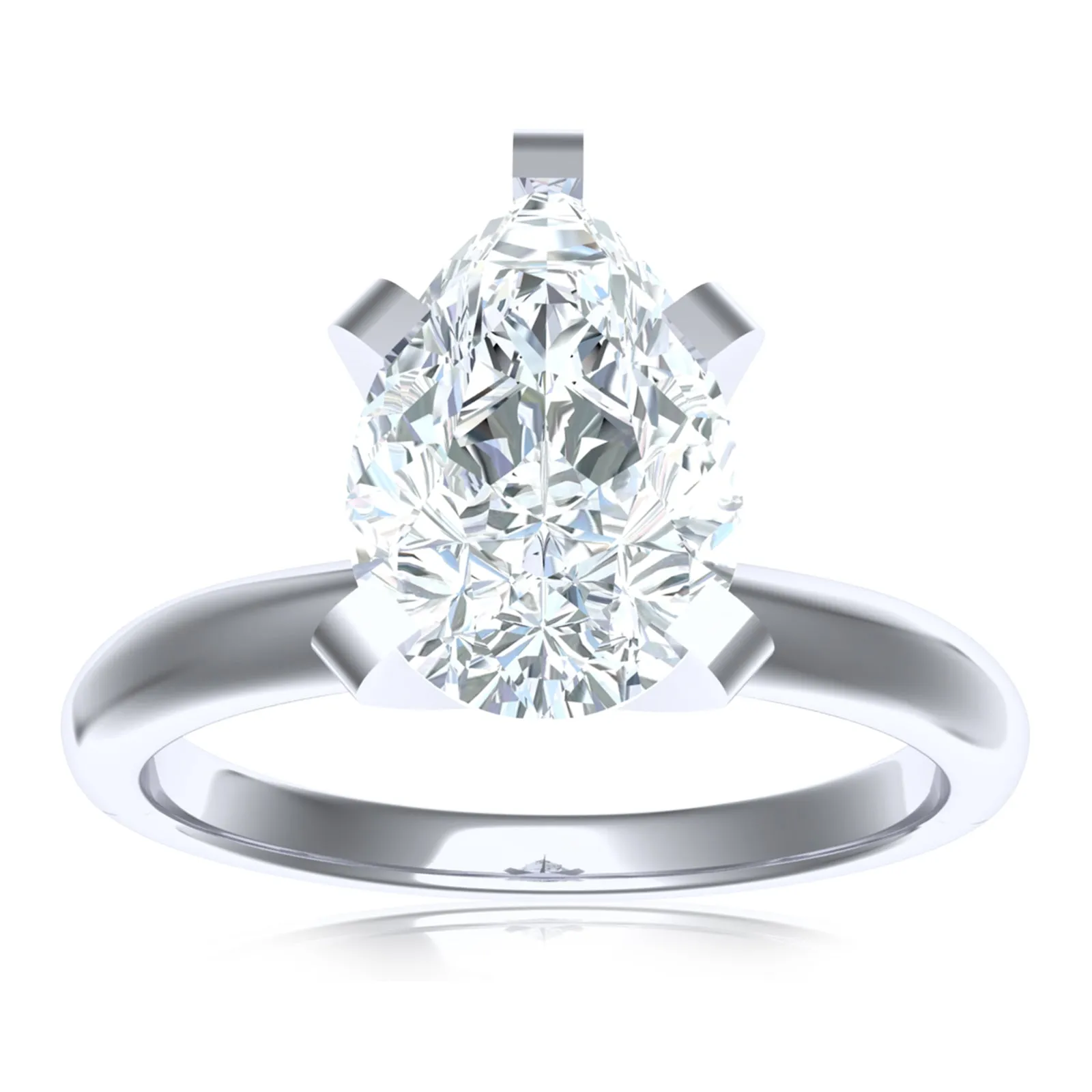 Celebration 18ct White Gold Pear Cut 1 Carat Lab Grown Diamond Ring