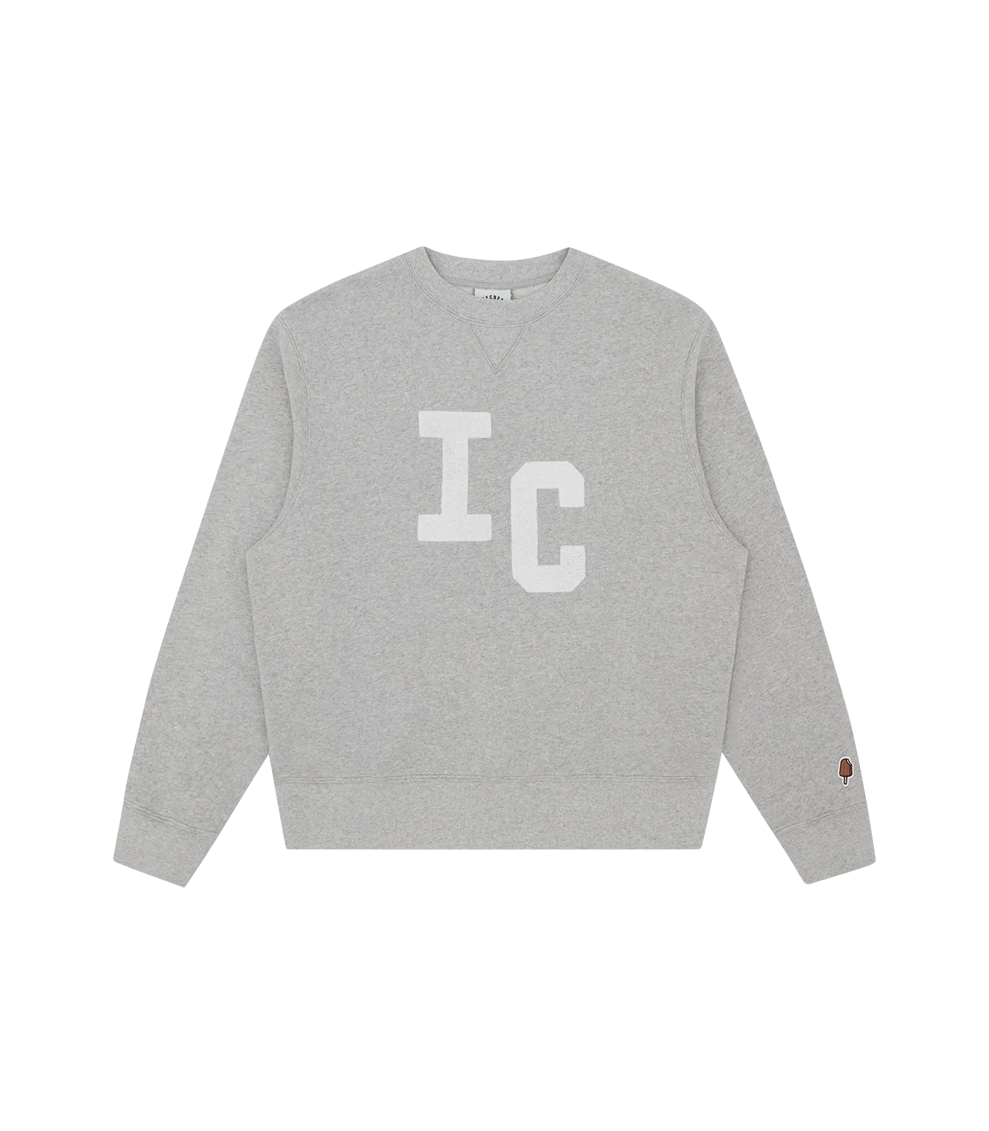 CHENILLE CREWNECK - HEATHER GREY